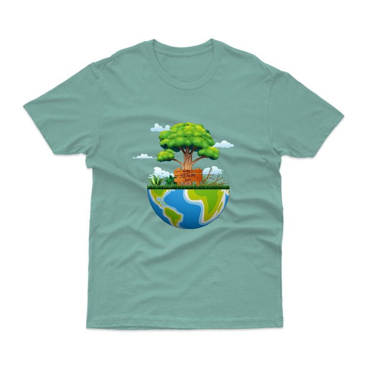 Baju Kaos Jaga Bumi Hutam Pohon Alam 32 - gambar 3