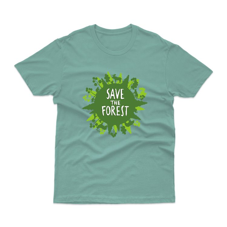 Baju Kaos Jaga Hutan Save Forest Alam 06 - gambar 3
