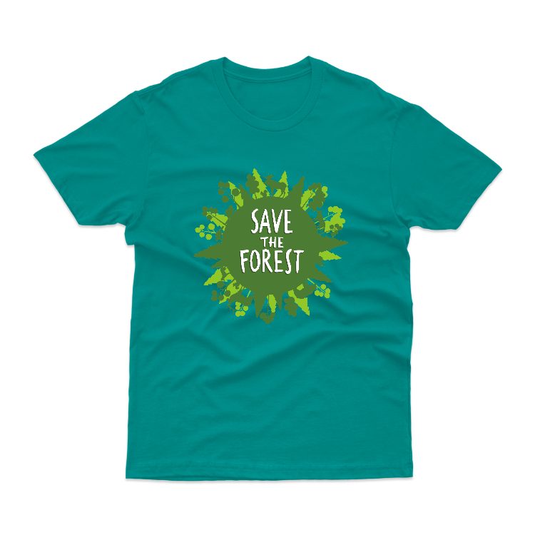 Baju Kaos Jaga Hutan Save Forest Alam 06 - gambar 4