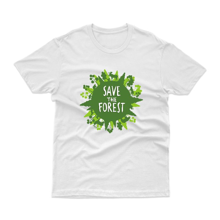Baju Kaos Jaga Hutan Save Forest Alam 06 - gambar 30