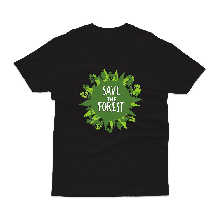 Baju Kaos Jaga Hutan Save Forest Alam 06 - gambar 1