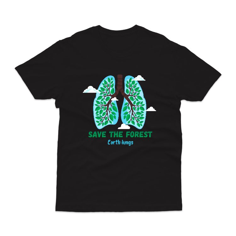 Baju Kaos Jaga Bumi hutan Papru Paru Dunia Alam 26 - gambar 1