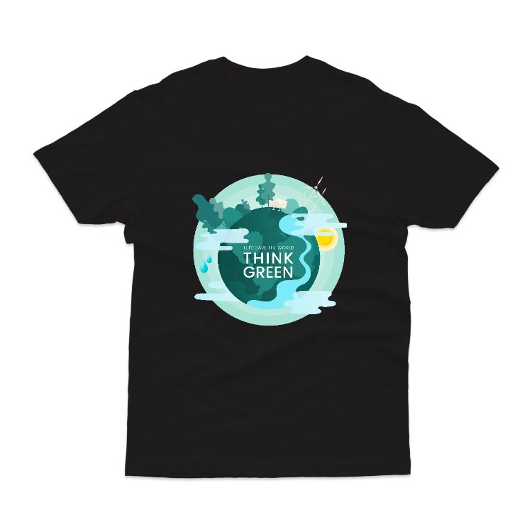 Baju Kaos Go Green Save The Earth Jaga Bumi Alam 11 - gambar 2