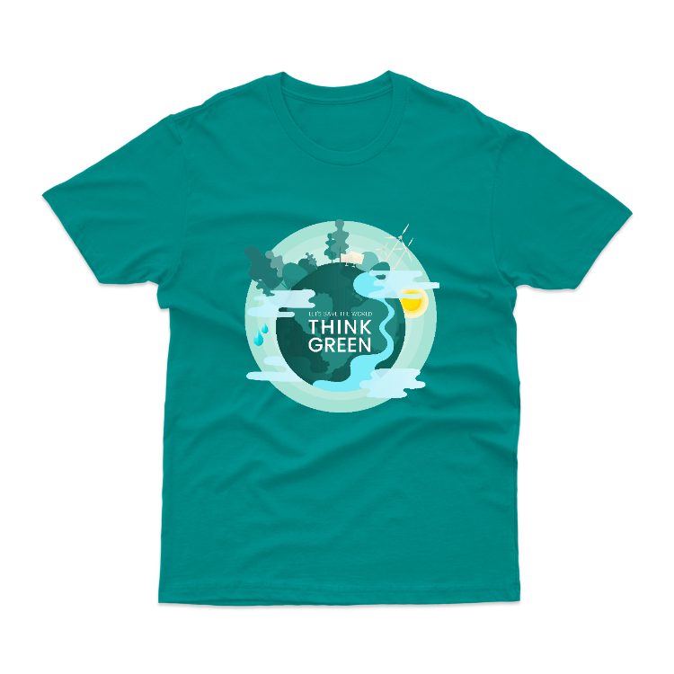 Baju Kaos Go Green Save The Earth Jaga Bumi Alam 11 - gambar 4