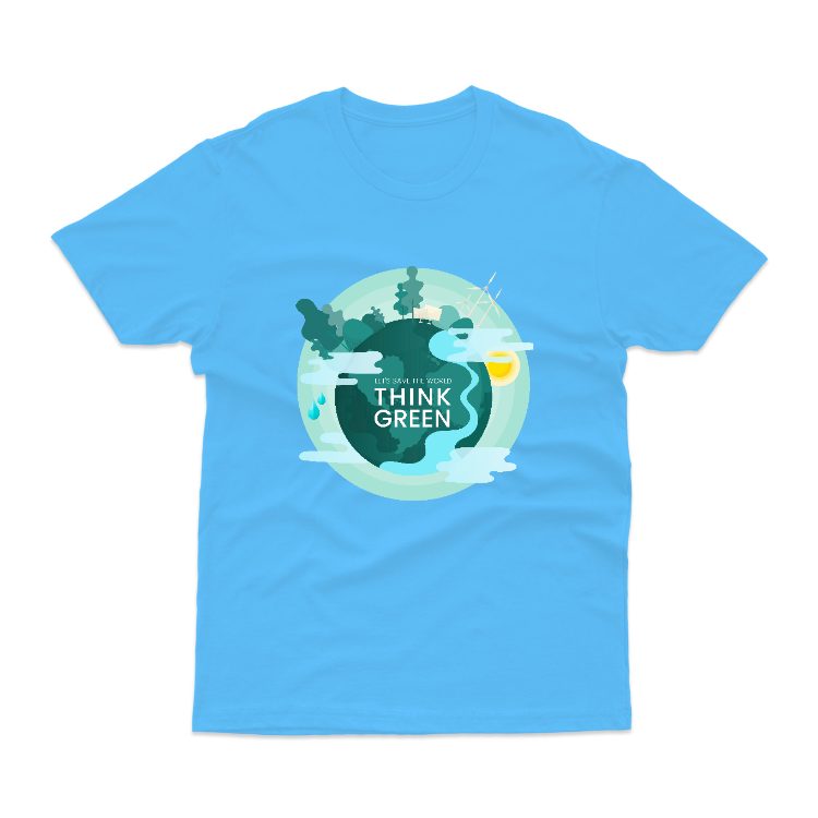 Baju Kaos Go Green Save The Earth Jaga Bumi Alam 11 - gambar 5