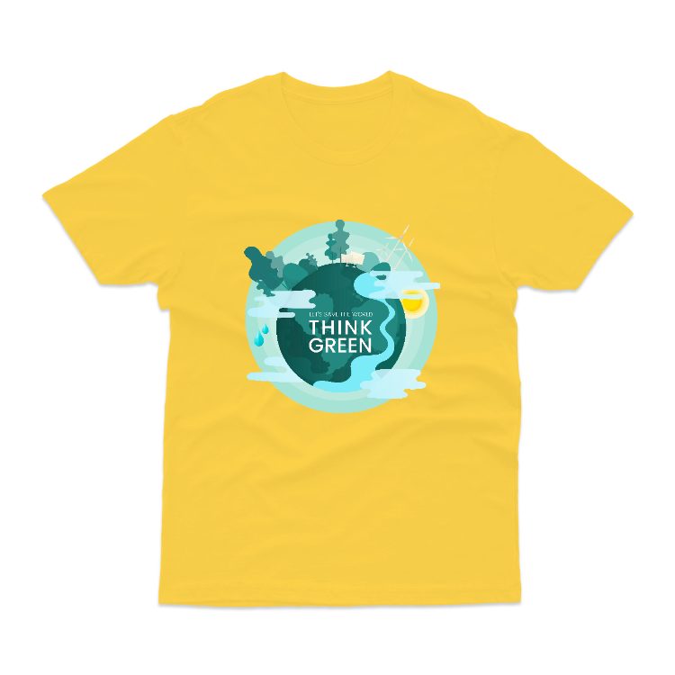 Baju Kaos Go Green Save The Earth Jaga Bumi Alam 11 - gambar 7