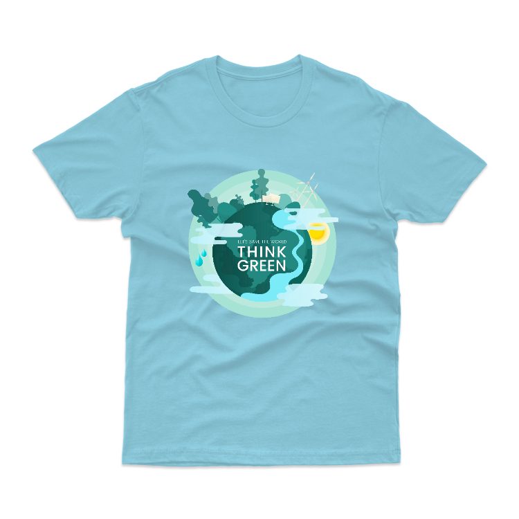 Baju Kaos Go Green Save The Earth Jaga Bumi Alam 11 - gambar 13