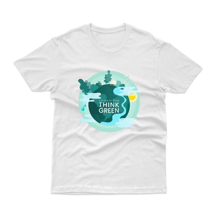 Baju Kaos Go Green Save The Earth Jaga Bumi Alam 11 - gambar 18