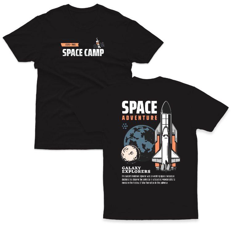 Baju Kaos Astronot Rocket Travel Planet Luar Angkasa - 30 - gambar 1