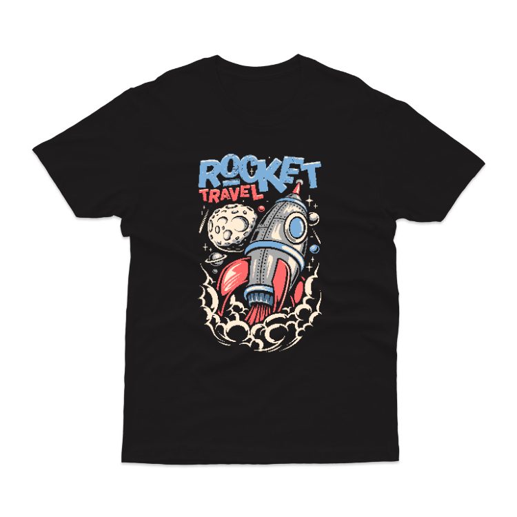 Baju Kaos Astronot Rocket Travel Planet Luar Angkasa - 1 - gambar 2